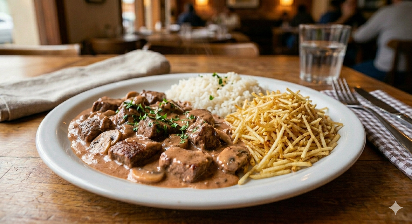 Strogonoff de filé mignon